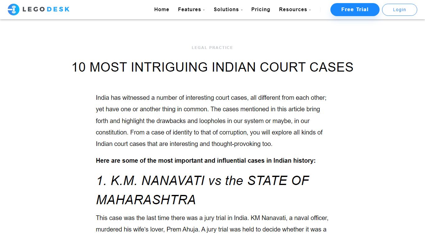 10 MOST INTRIGUING INDIAN COURT CASES YOU MUST KNOW